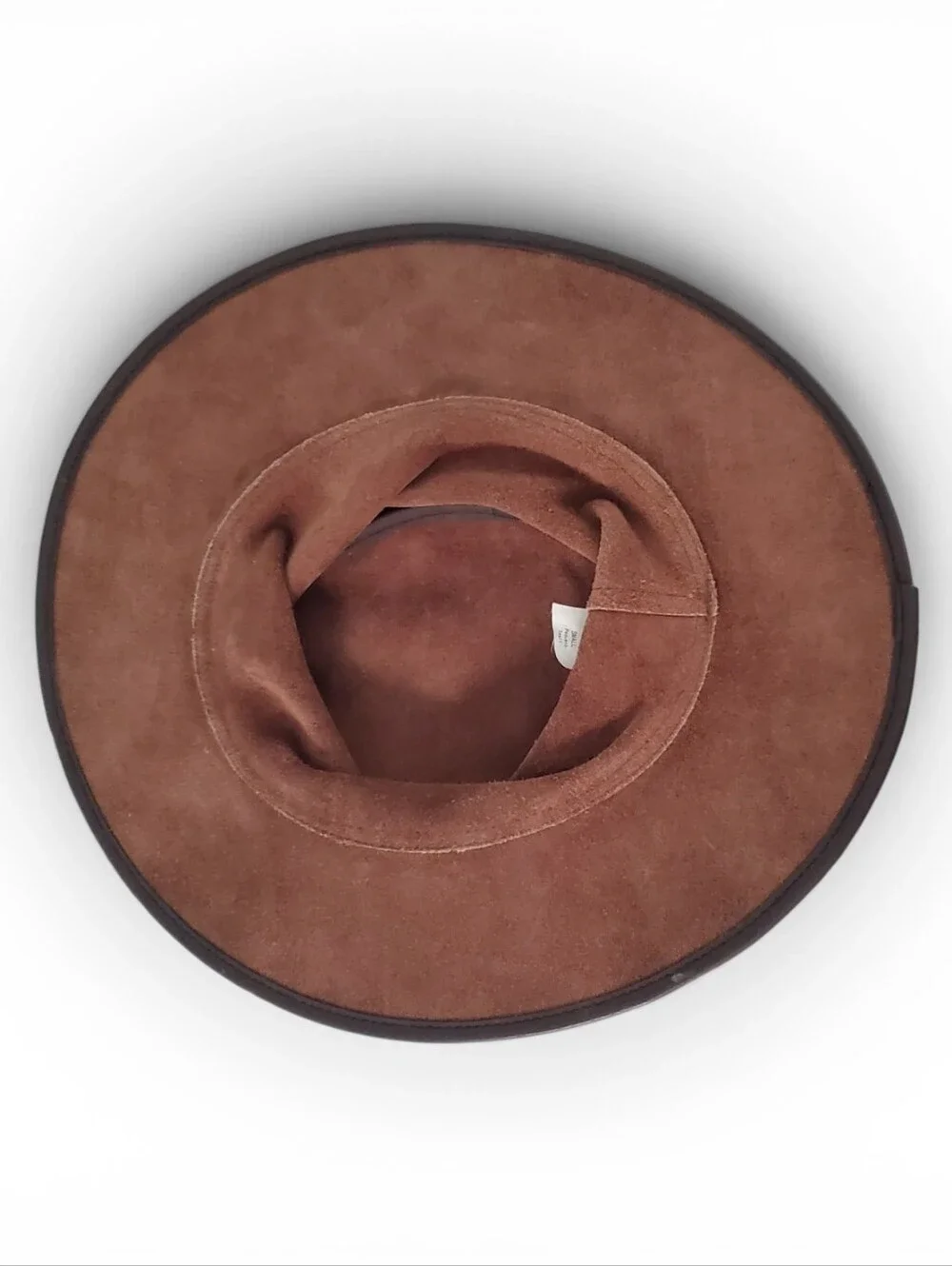 Cov-ver Brown Leather Hat. Small.
